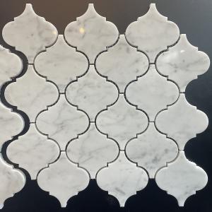 Bianco Carrara Marble 3'' Lantern Polished Mosaic Tiles
